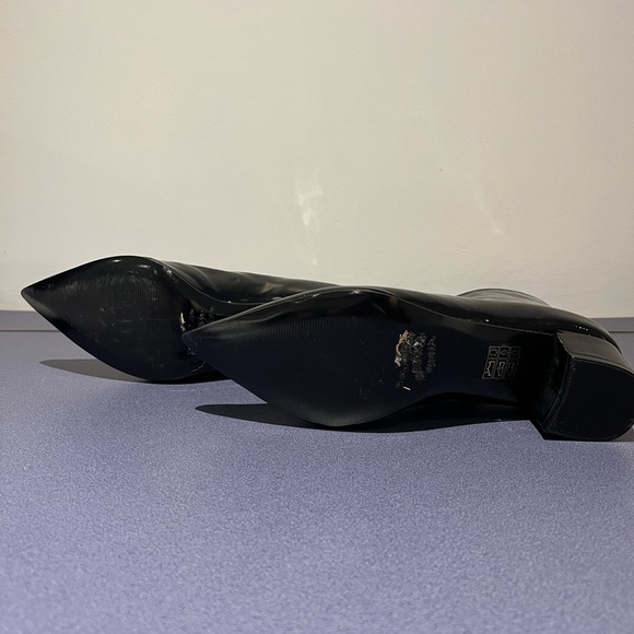 Topshop Black Patent Ankle Booties - Picture 6 of 6